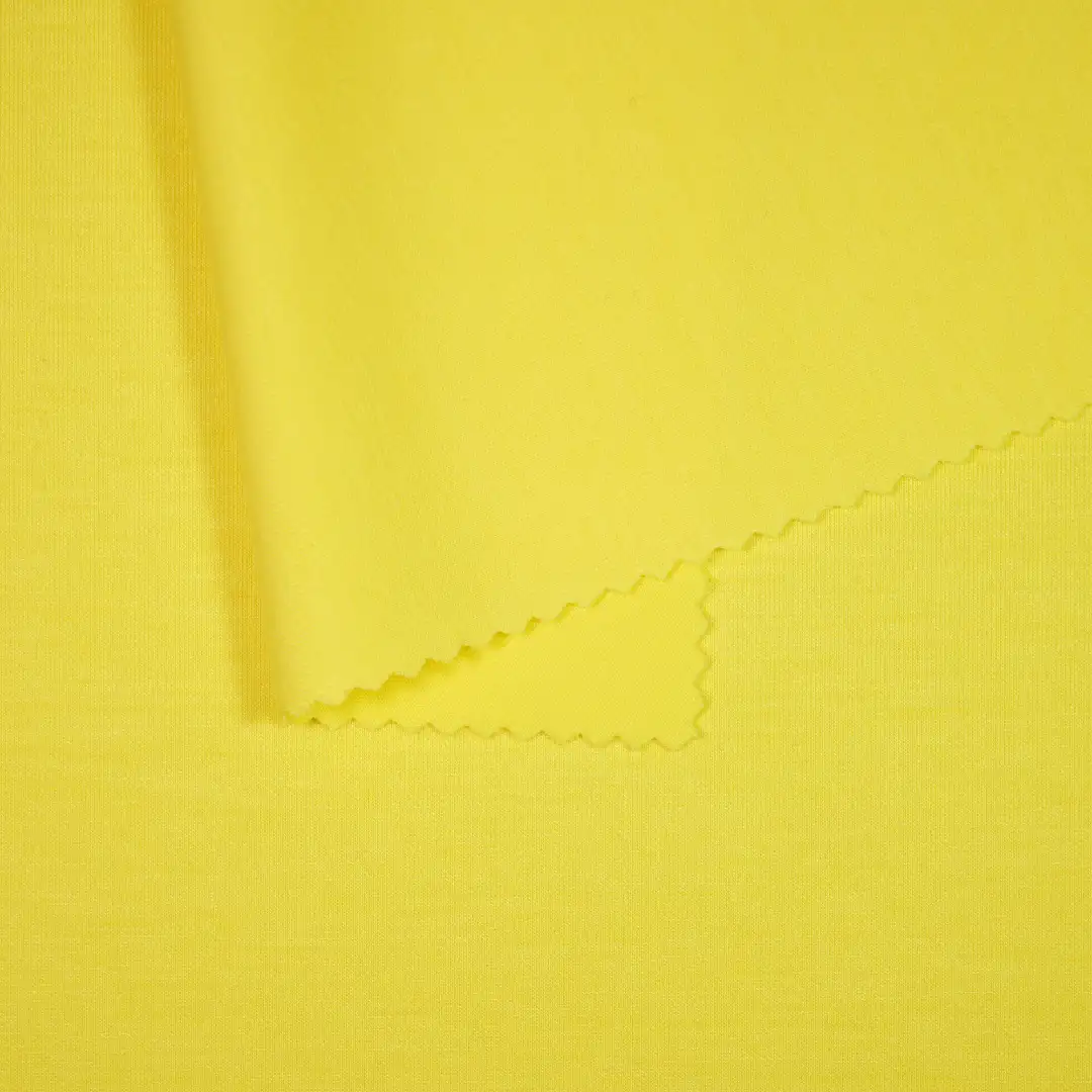 China Fabric for Jackets,Loungewear,Sweatshirt,Tracksuits Scuba Knit Fabric Rayon Polyester Spandex yellow color buy from China wholesaler bulk order at wholesale price free worldwide shipping Alibaba