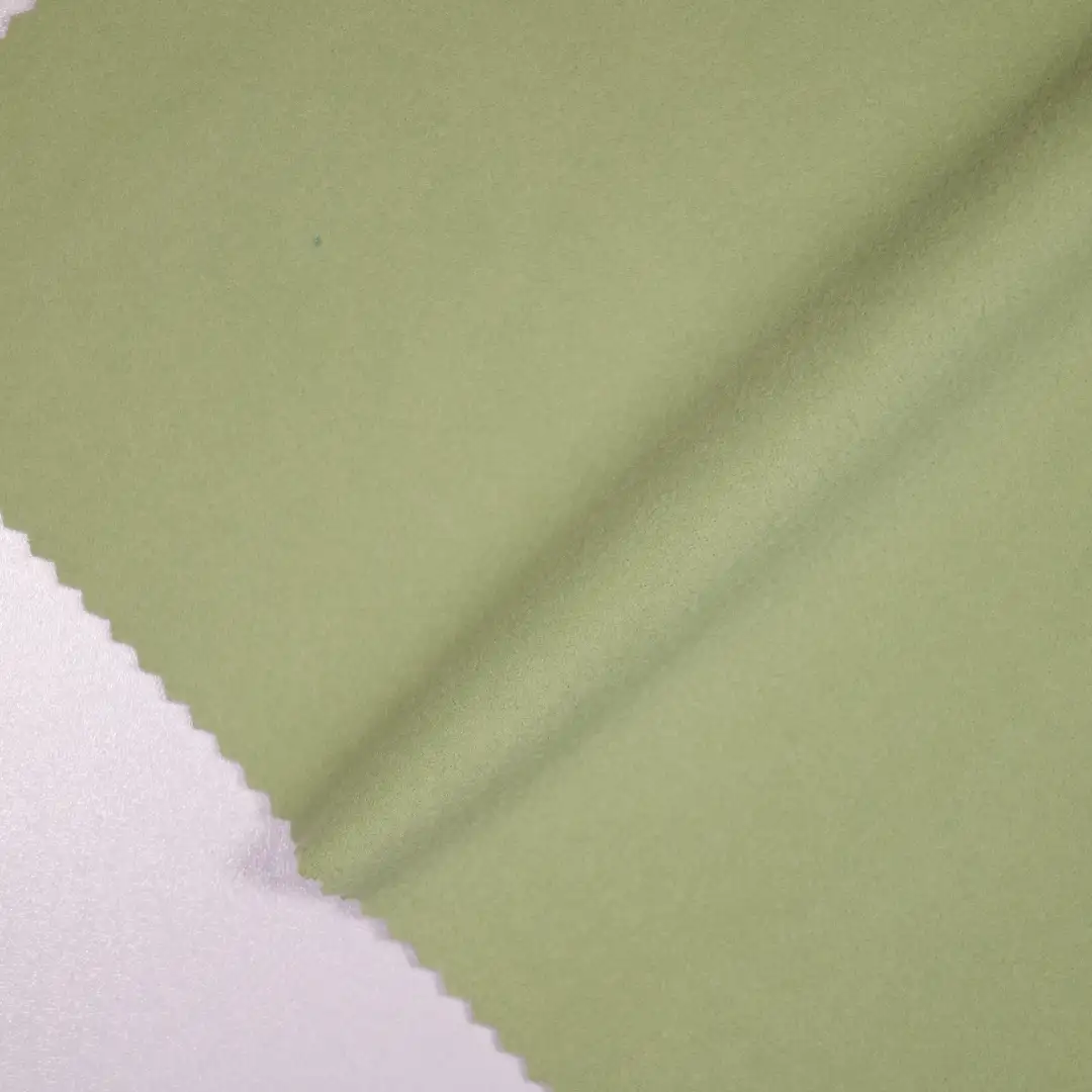 China Fabric for Jackets,Hoodie,Loungewear Double-side fleece Knit Fabric Polyester Spandex green color buy from China wholesaler bulk order at wholesale price free worldwide shipping Alibaba