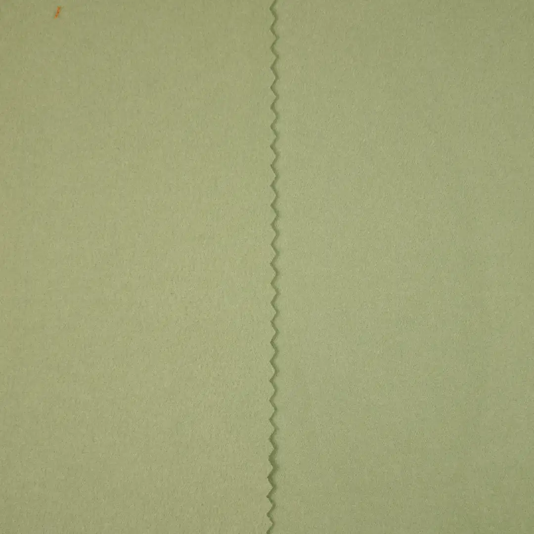 China Fabric for Jackets,Hoodie,Loungewear Double-side fleece Knit Fabric Polyester Spandex green color buy from China wholesaler bulk order at wholesale price free worldwide shipping Alibaba