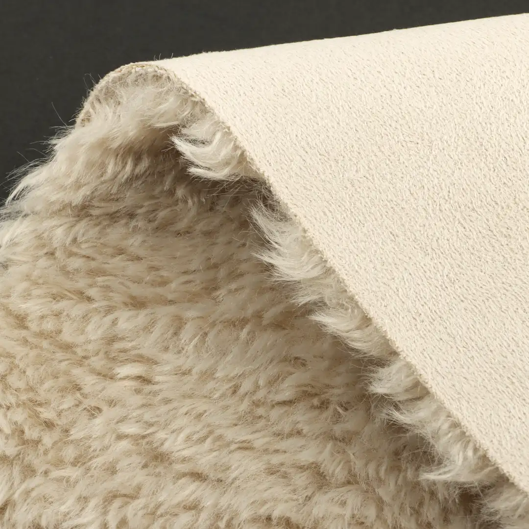 China Fabric for Jackets,Overcoat,Skirt  Bonded fabric Bonded fabric Polyester Beige color buy from China wholesaler bulk order at wholesale price free worldwide shipping Alibaba