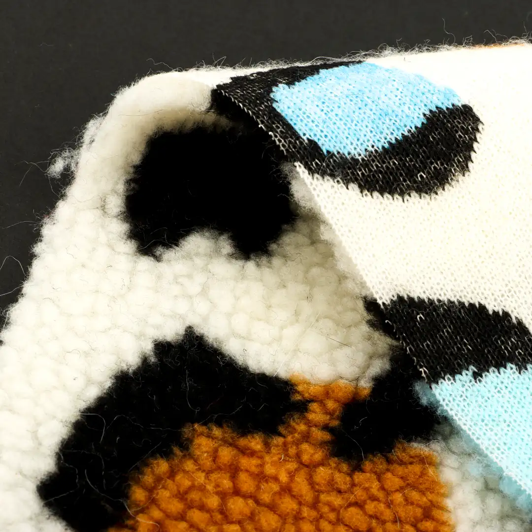 China Fabric for Hoodie,Overcoat,Skirt ,Loungewear,Waist coat Sherpa Knit Fabric Polyester Printing color buy from China wholesaler bulk order at wholesale price free worldwide shipping Alibaba