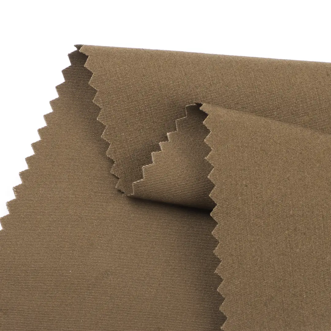 China Fabric for Shirt,Pants Cotton Twill Natural Woven Fabric Cotton Spandex BROWN color buy from China wholesaler bulk order at wholesale price free worldwide shipping Alibaba
