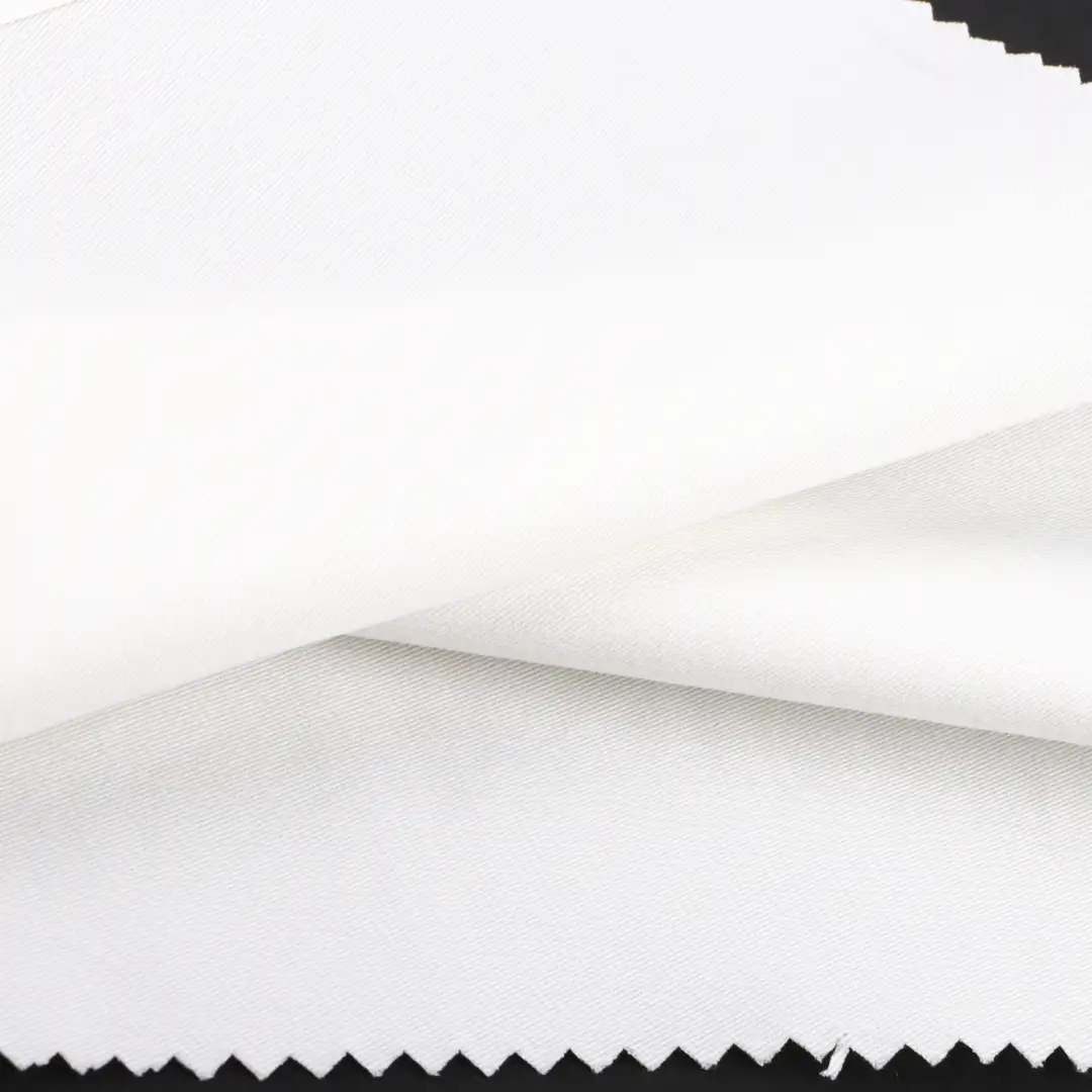 China Fabric for Shirt,Pants Cotton Twill Natural Woven Fabric Cotton Spandex WHITE color buy from China wholesaler bulk order at wholesale price free worldwide shipping Alibaba