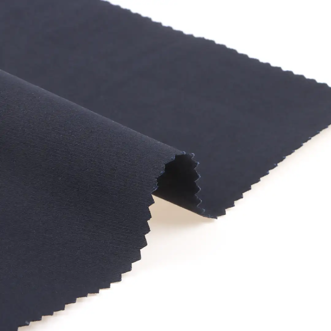 China Fabric for Shirt Cotton Twill Natural Woven Fabric Cotton Spandex NAVY color buy from China wholesaler bulk order at wholesale price free worldwide shipping Alibaba
