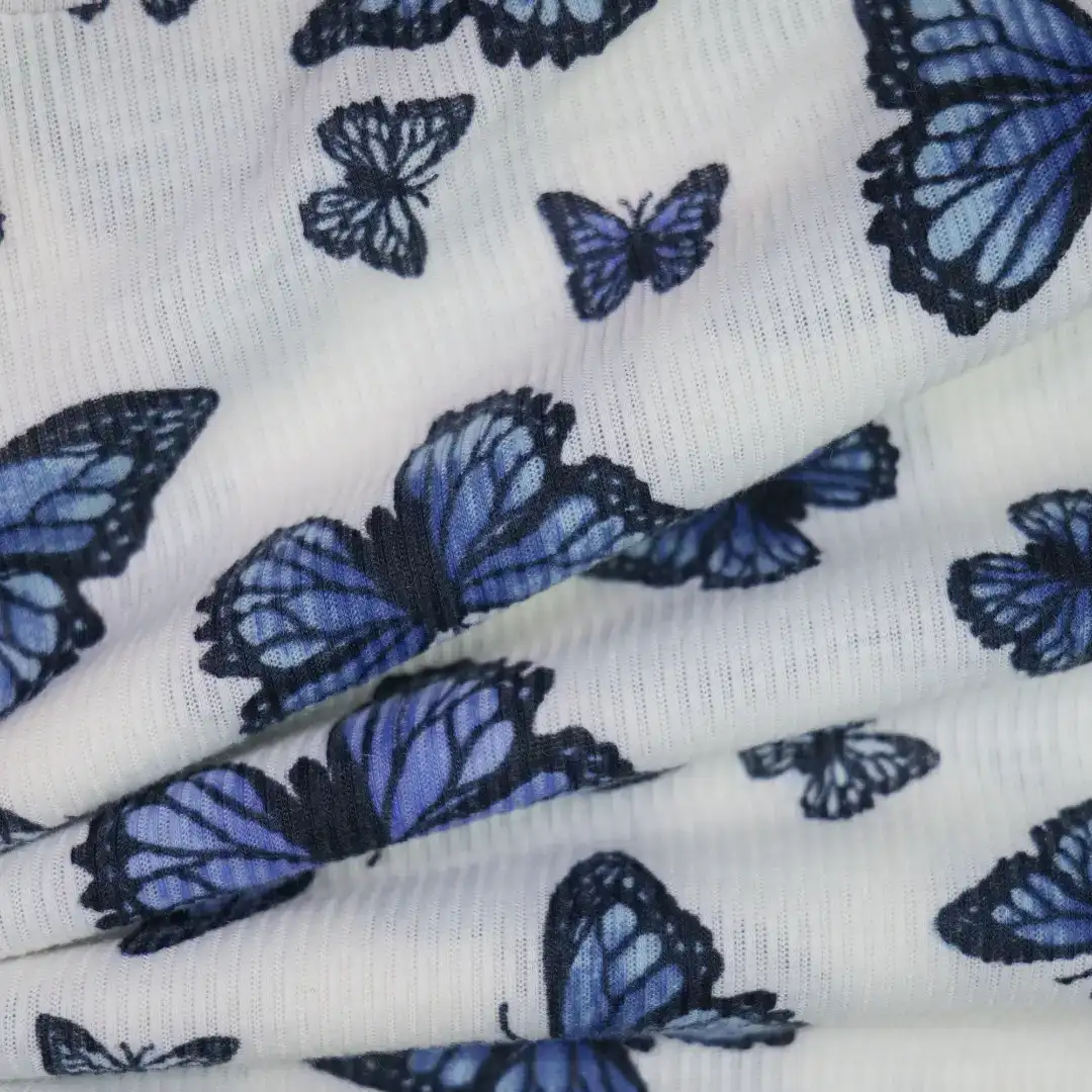 China Fabric for T-Shirt,Polo Shirt Rib Knit Fabric Polyester Spandex printing color buy from China wholesaler bulk order at wholesale price free worldwide shipping Alibaba