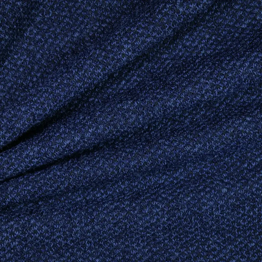 China Fabric for Jackets Hacci Knit Fabric Polyester Spandex blue color buy from China wholesaler bulk order at wholesale price free worldwide shipping Alibaba