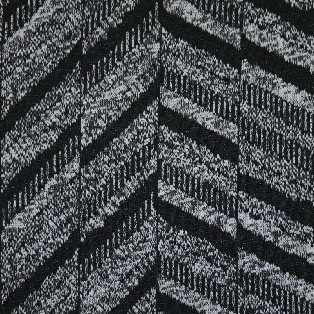 China Fabric for Trench Coat Jacquard Knit Fabric Polyester Rayon Spandex white&black color buy from China wholesaler bulk order at wholesale price free worldwide shipping Alibaba