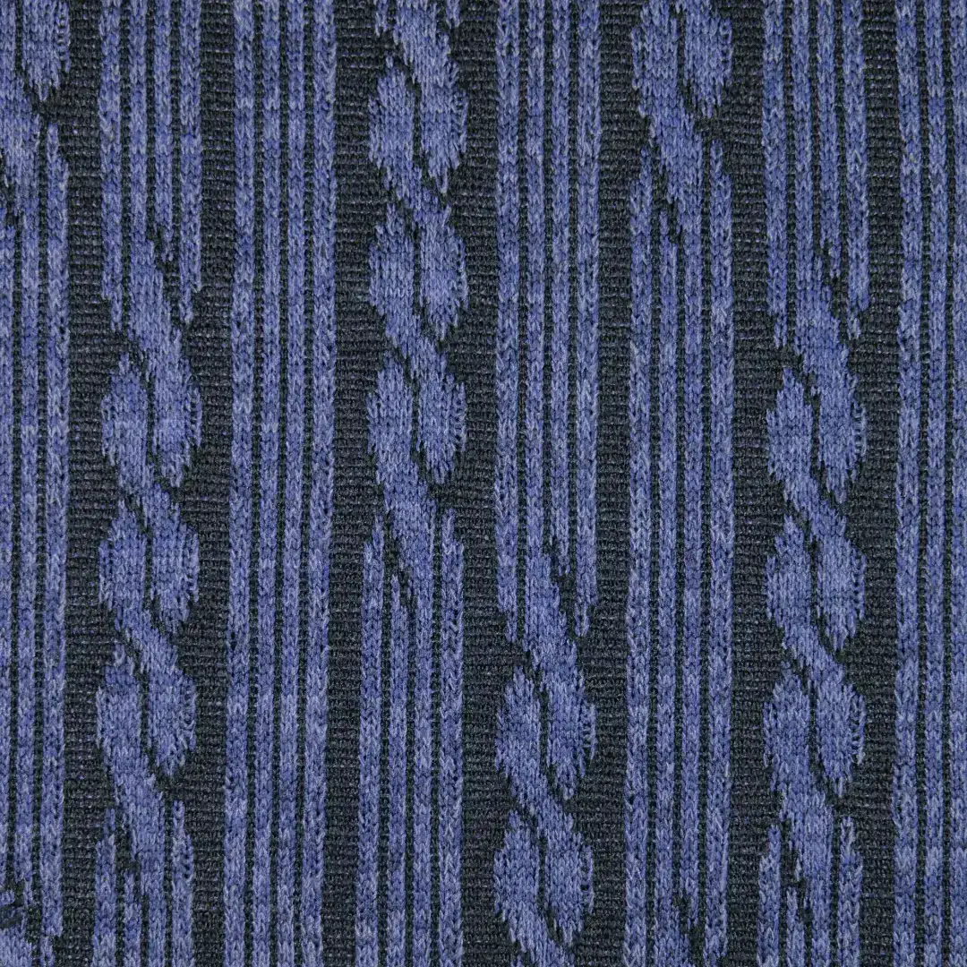 China Fabric for Jackets Jacquard Knit Fabric Polyester Rayon Spandex blue color buy from China wholesaler bulk order at wholesale price free worldwide shipping Alibaba