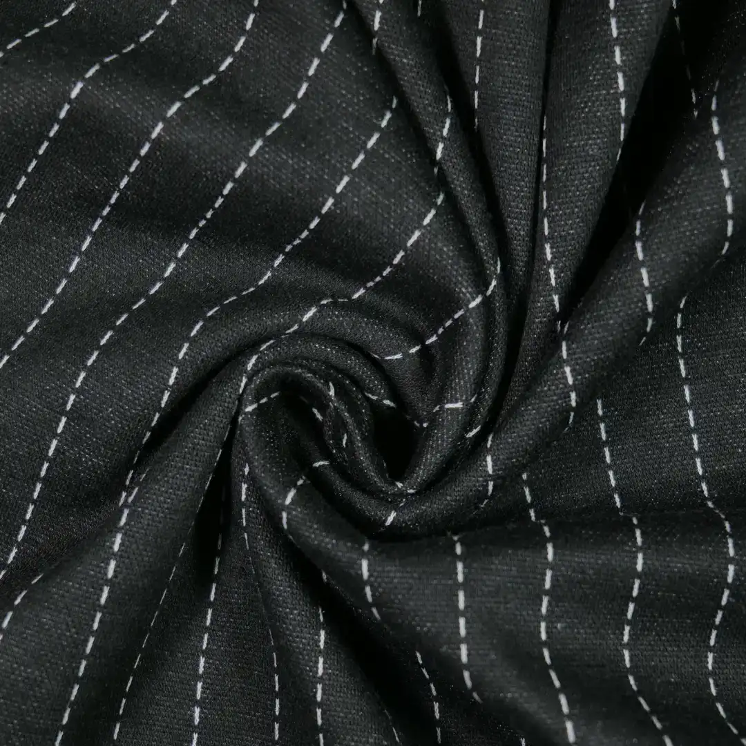 China Fabric for Jackets Jacquard Knit Fabric Polyester Rayon Spandex black color buy from China wholesaler bulk order at wholesale price free worldwide shipping Alibaba