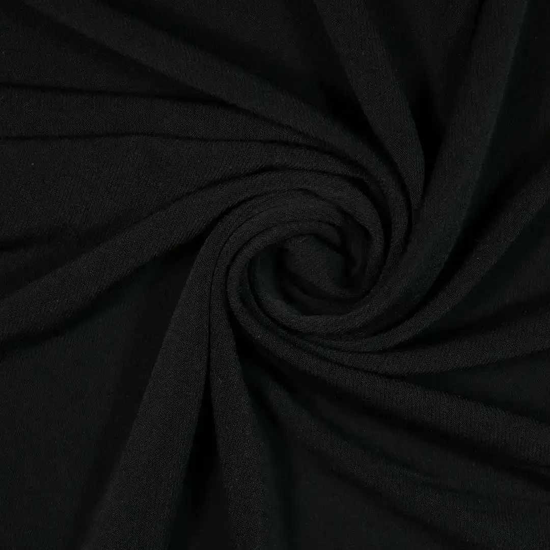 China Fabric for T-Shirt Single Jersey Knit Fabric Polyester Spandex black color buy from China wholesaler bulk order at wholesale price free worldwide shipping Alibaba