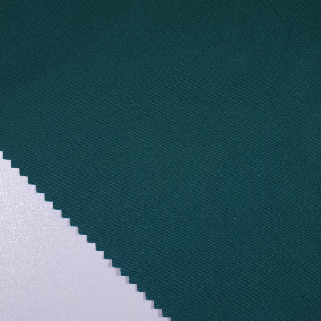 China Fabric for Blouse Poplin Woven Blended Fabric Cotton Nylon Spandex Dark green color buy from China wholesaler bulk order at wholesale price free worldwide shipping Alibaba