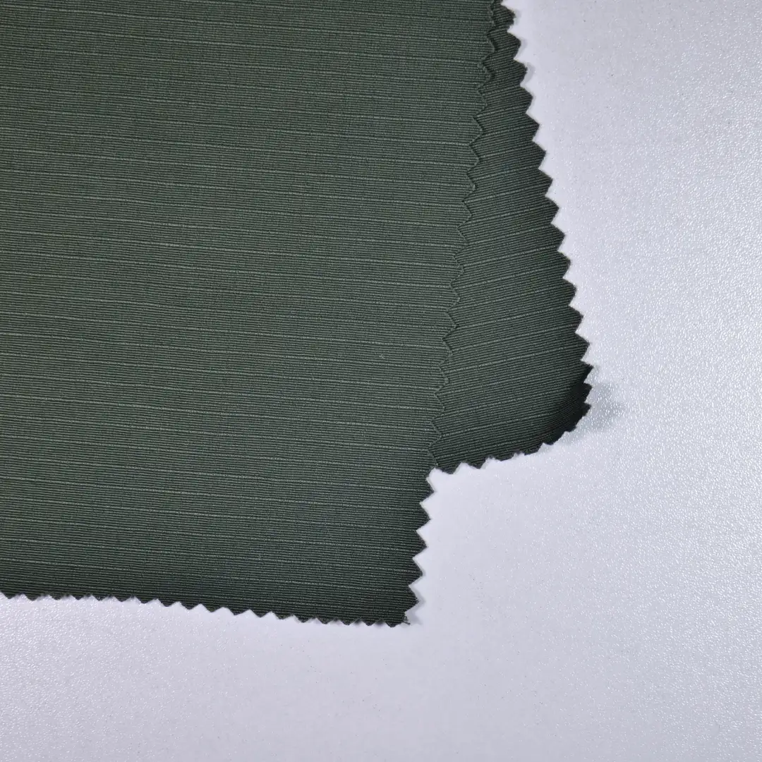 China Fabric for Shirt Jacquard Woven Blended Fabric Nylon Cotton Army green color buy from China wholesaler bulk order at wholesale price free worldwide shipping Alibaba