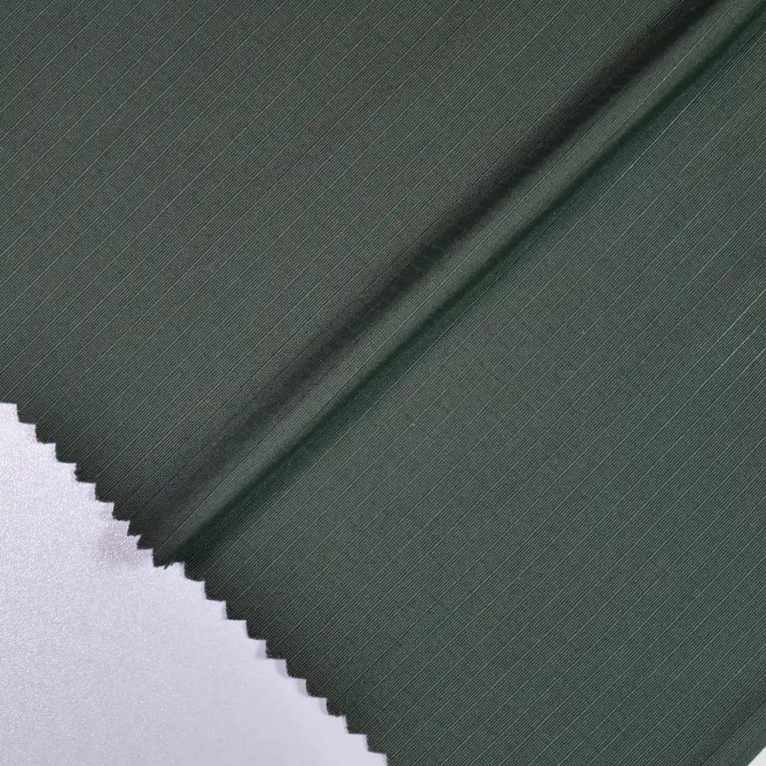 China Fabric for Shirt Jacquard Woven Blended Fabric Nylon Cotton Army green color buy from China wholesaler bulk order at wholesale price free worldwide shipping Alibaba