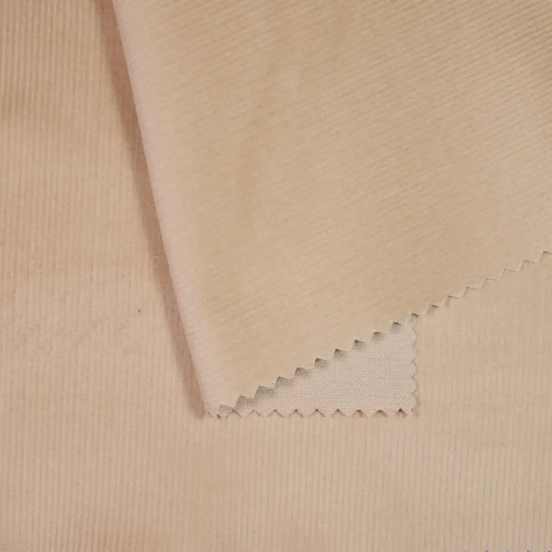 China Fabric for Pants,Jackets,Blazer Corduroy Natural Woven Fabric Cotton Spandex brown color buy from China wholesaler bulk order at wholesale price free worldwide shipping Alibaba