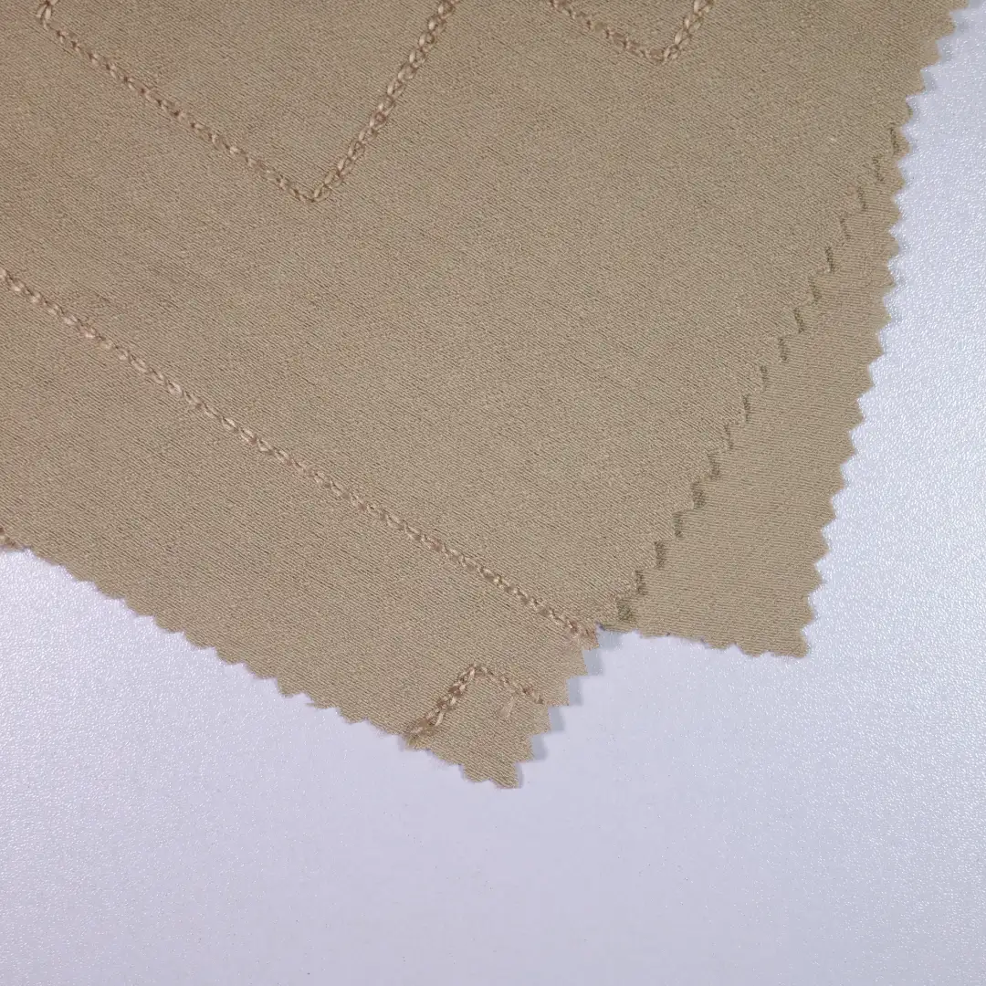 China Fabric for Blouse Schiffli Synthetic Woven Fabric Rayon Nylon brown color buy from China wholesaler bulk order at wholesale price free worldwide shipping Alibaba