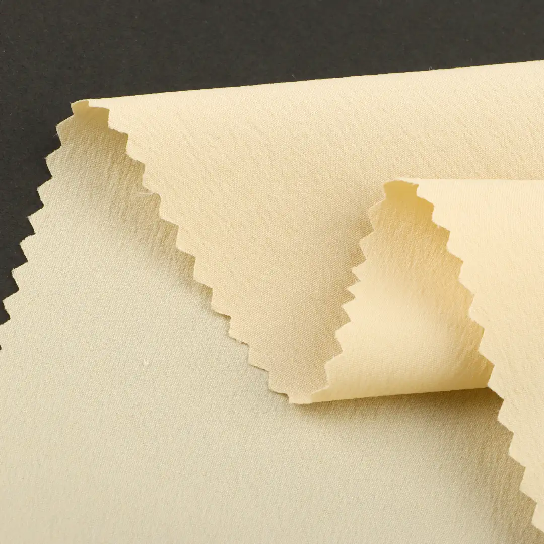 China Fabric for Pants,Jackets,Padded Jacket Nylon Crepe Synthetic Woven Fabric Nylon Elastane khaki color buy from China wholesaler bulk order at wholesale price free worldwide shipping Alibaba
