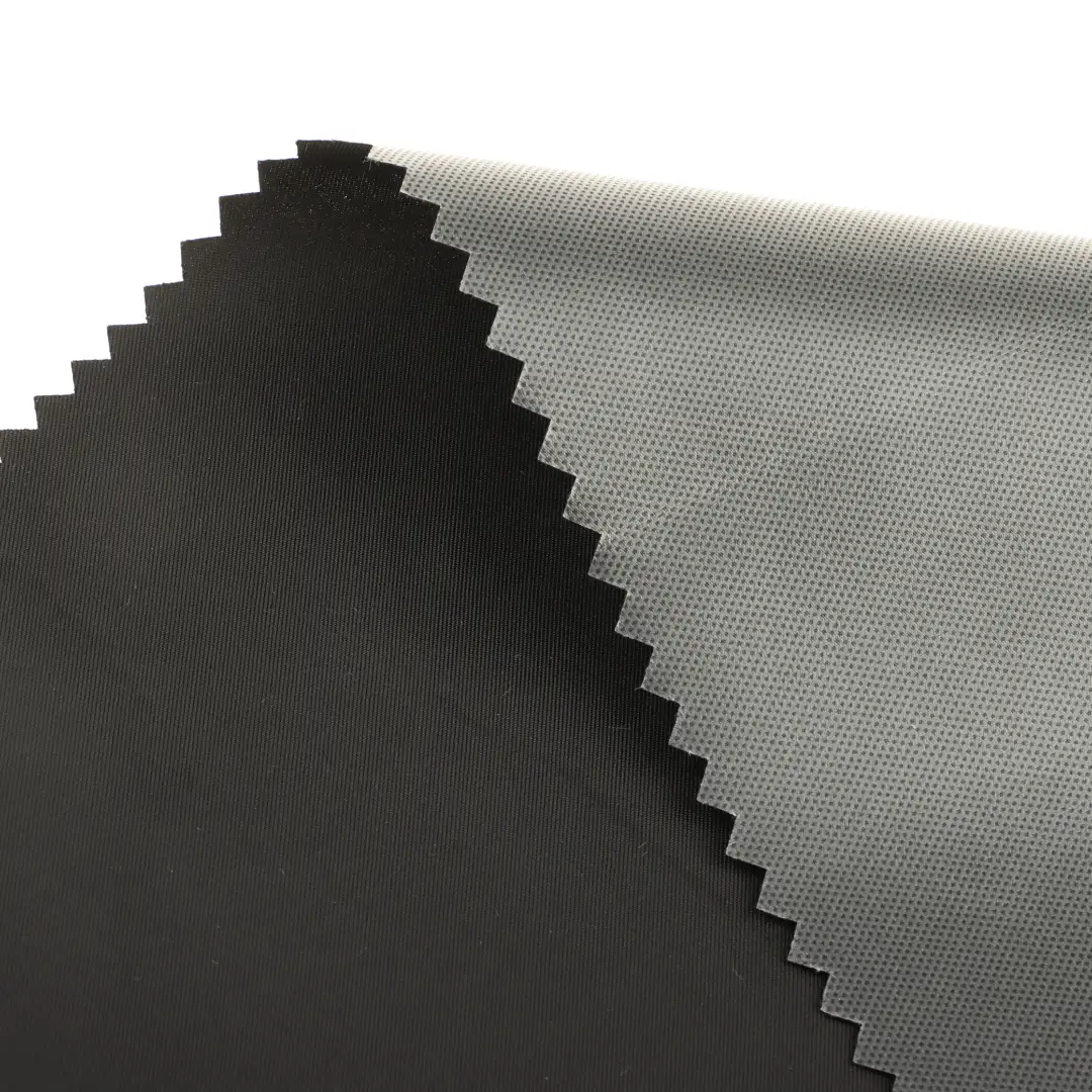 China Fabric for Jackets,Trench Coat,Padded Jacket Polyester Pongee Synthetic Woven Fabric Polyester BLACK color buy from China wholesaler bulk order at wholesale price free worldwide shipping Alibaba