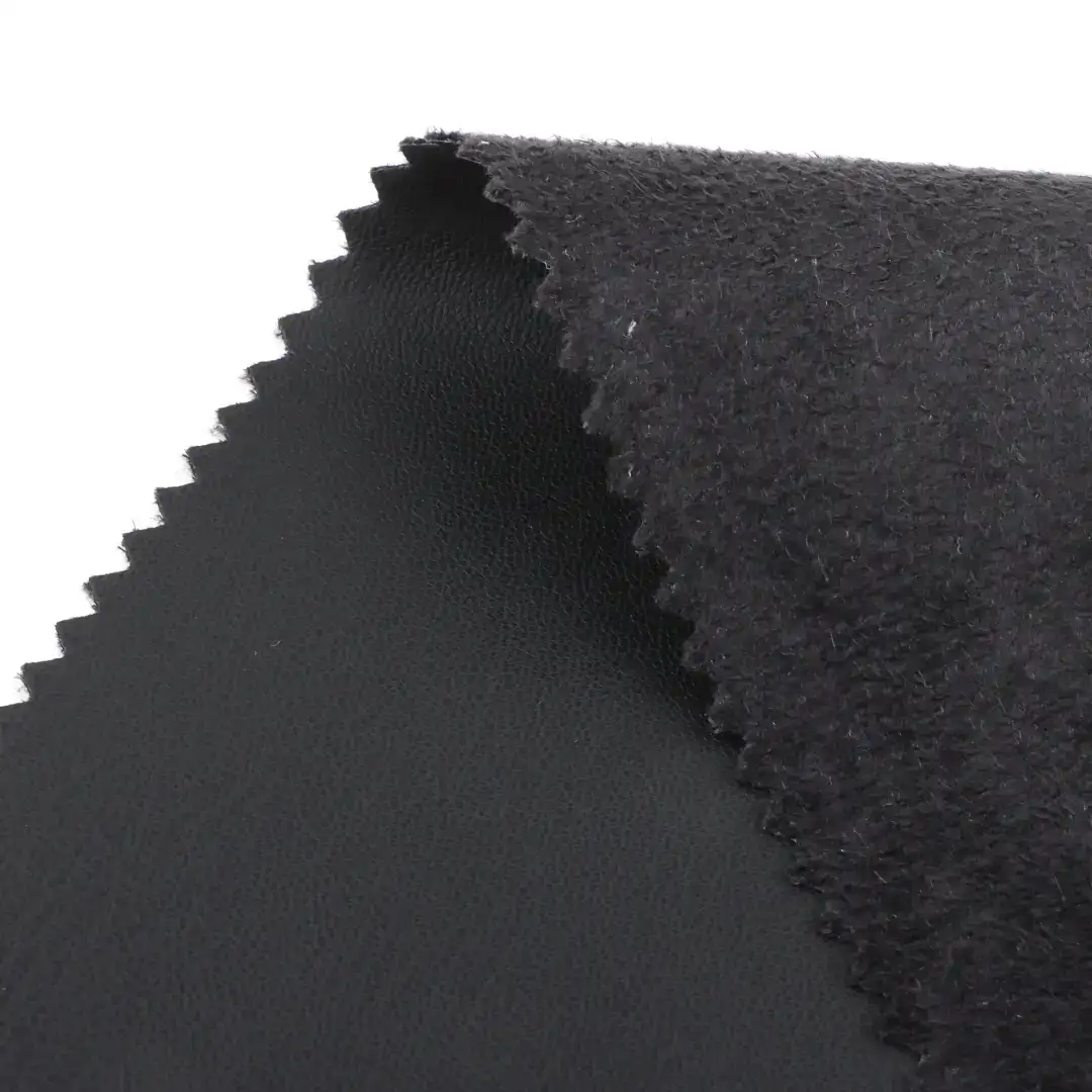 China Fabric for Pants,Jackets,Trench Coat,Overcoat PU Woven Blended Fabric Polyester BLACK color buy from China wholesaler bulk order at wholesale price free worldwide shipping Alibaba