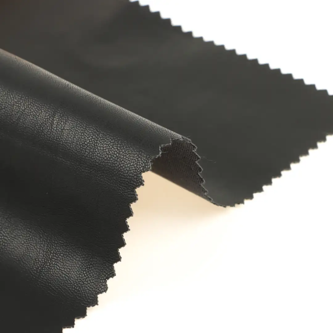 China Fabric for Pants,Jackets,Trench Coat,Overcoat Bonded fabric Bonded fabric Polyurethane (PU) BLACK color buy from China wholesaler bulk order at wholesale price free worldwide shipping Alibaba