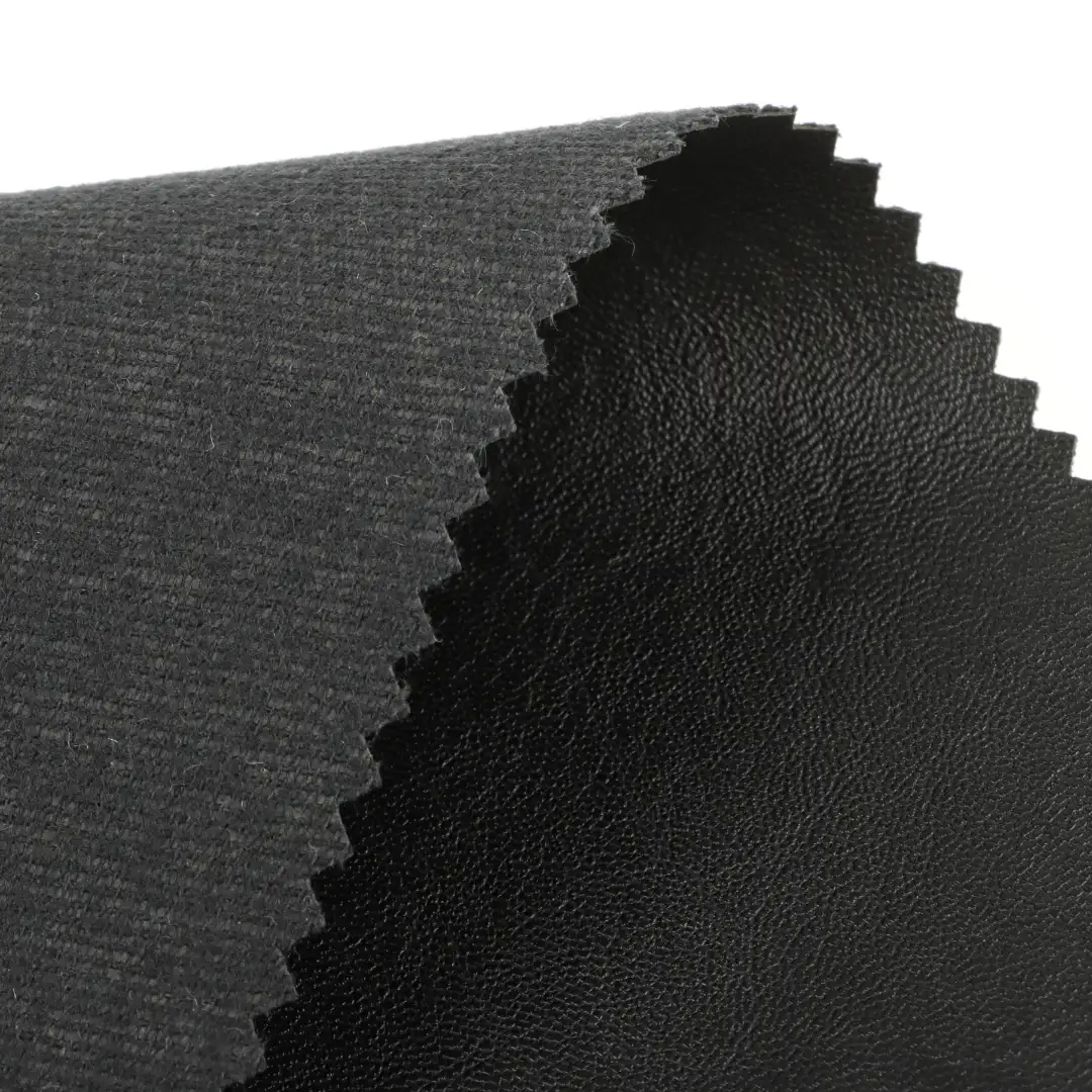 China Fabric for Pants,Jackets,Leggings,Overcoat Bonded fabric Bonded fabric Polyurethane (PU) BLACK color buy from China wholesaler bulk order at wholesale price free worldwide shipping Alibaba