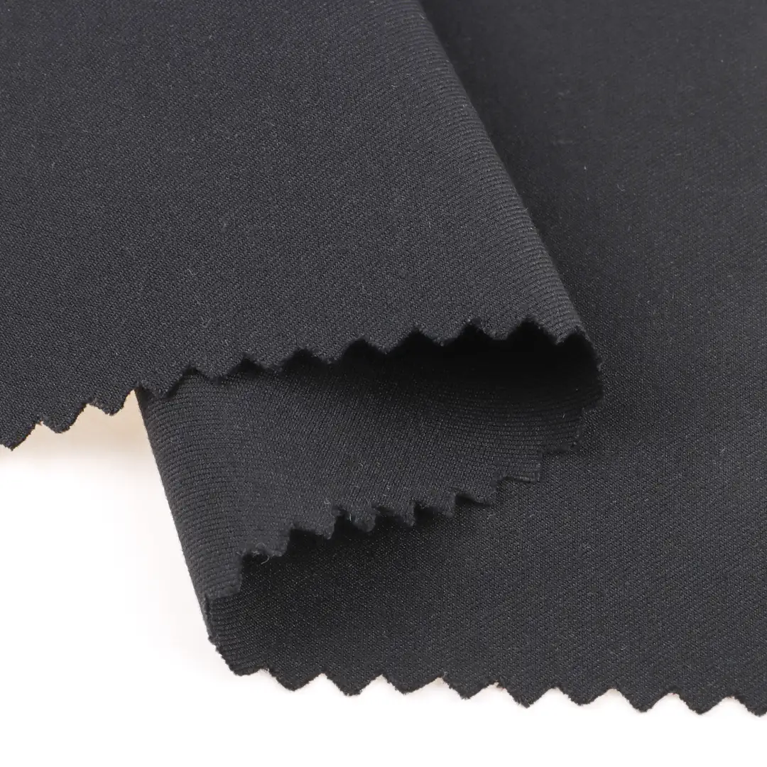 China Fabric for Pants,Jackets,Uniform Twill Synthetic Woven Fabric Polyester Linen Spandex BLACK color buy from China wholesaler bulk order at wholesale price free worldwide shipping Alibaba