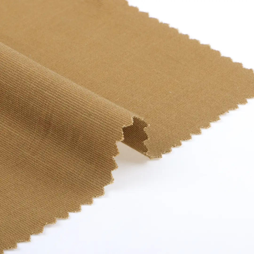 China Fabric for Pants,Jackets,Uniform Slub Fabric Natural Woven Fabric Rayon Cotton Brown color buy from China wholesaler bulk order at wholesale price free worldwide shipping Alibaba