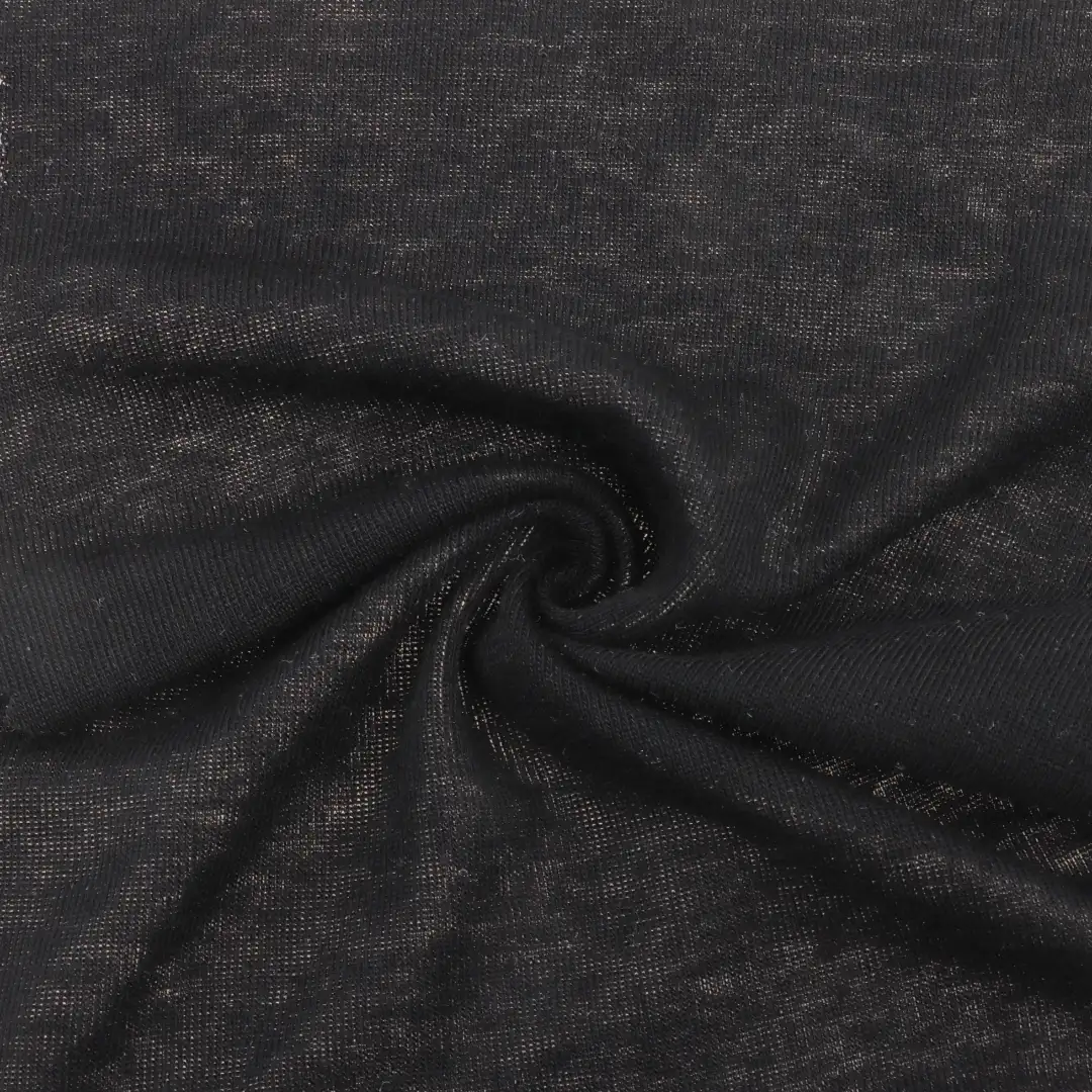 China Fabric for Polo Shirt,Crop Top,Full-Zipper Cardigan ,Half-Zipper Cardigan  Single Jersey Knit Fabric Tencel Wool BLACK color buy from China wholesaler bulk order at wholesale price free worldwide shipping Alibaba