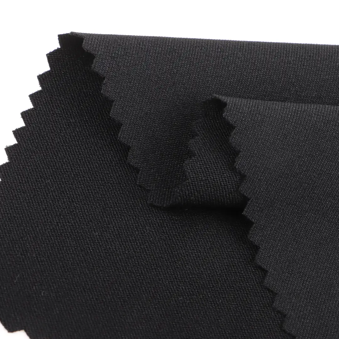China Fabric for Pants,Men's Pants ,Women's Pants  Single-way Stretch Woven Fabric Synthetic Woven Fabric Polyester Spandex BLACK color buy from China wholesaler bulk order at wholesale price free worldwide shipping Alibaba