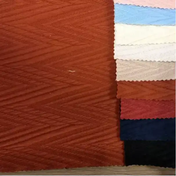 China Fabric for Shirt,Blouse,Crop Top Jacquard Knit Fabric Polyester Elastane SKY blue color buy from China wholesaler bulk order at wholesale price free worldwide shipping Alibaba