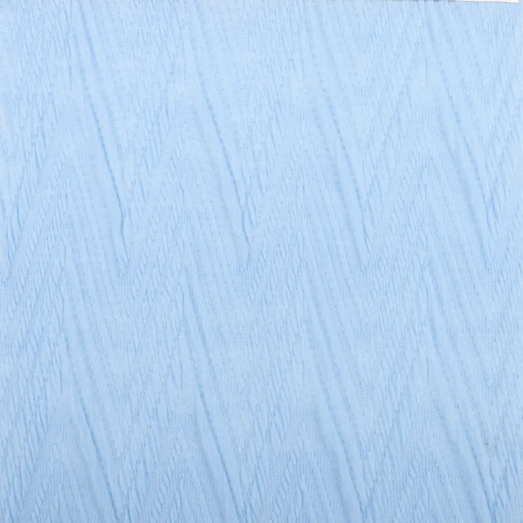 China Fabric for Shirt,Blouse,Crop Top Jacquard Knit Fabric Polyester Elastane SKY blue color buy from China wholesaler bulk order at wholesale price free worldwide shipping Alibaba