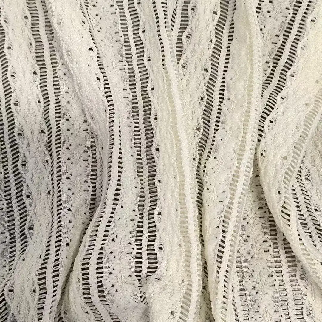 China Fabric for Blouse,Crop Top,Lingerie,Crop Top Pullover (Sweater) Tricot Knit Fabric Polyester Elastane WHITE color buy from China wholesaler bulk order at wholesale price free worldwide shipping Alibaba
