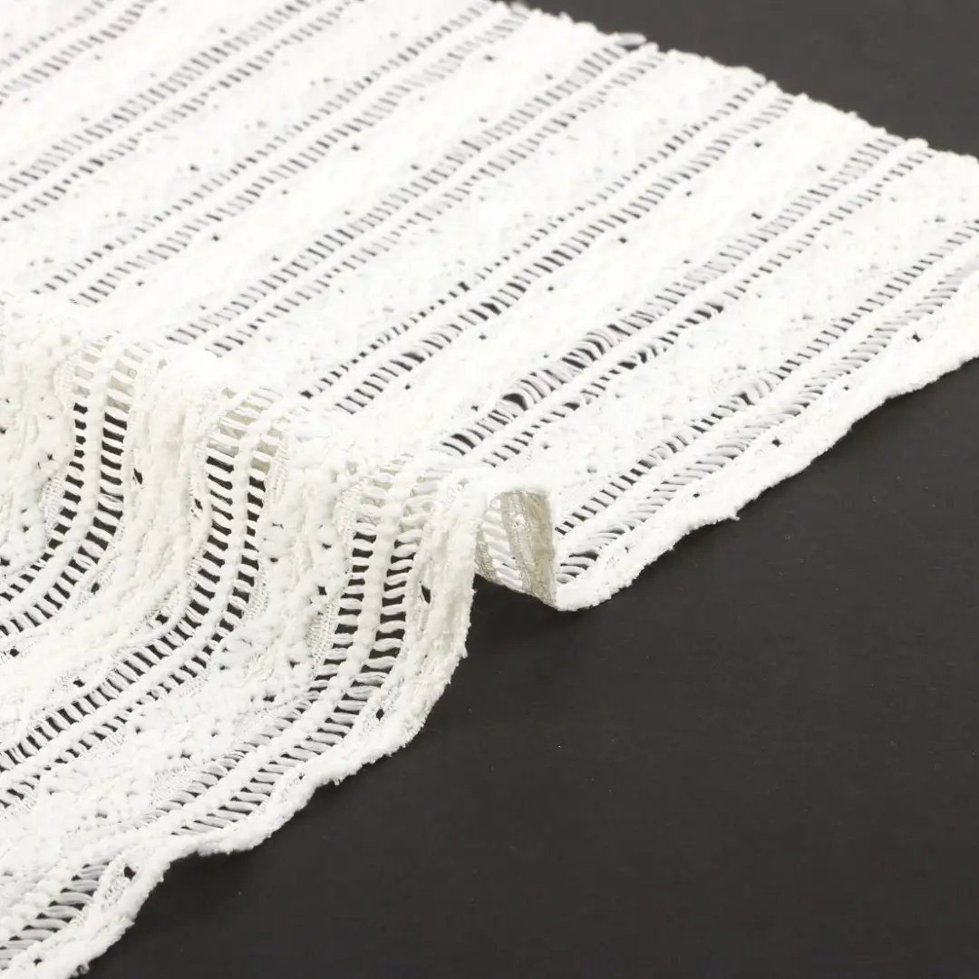 China Fabric for Blouse,Crop Top,Lingerie,Crop Top Pullover (Sweater) Tricot Knit Fabric Polyester Elastane WHITE color buy from China wholesaler bulk order at wholesale price free worldwide shipping Alibaba