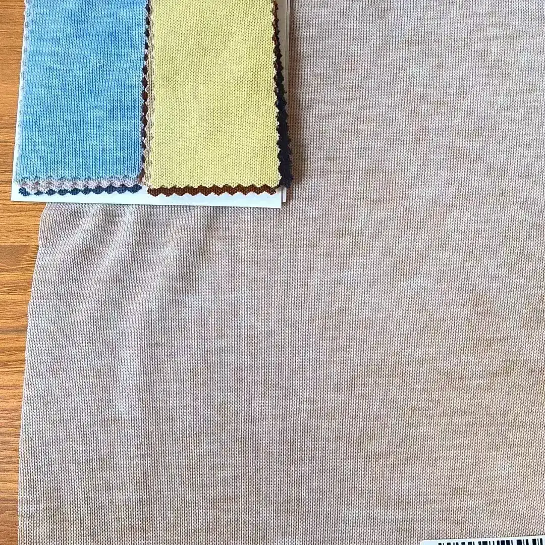 China Fabric for Blouse,Crop Top,Lingerie Tricot Knit Fabric Polyester Rayon Elastane BROWN color buy from China wholesaler bulk order at wholesale price free worldwide shipping Alibaba