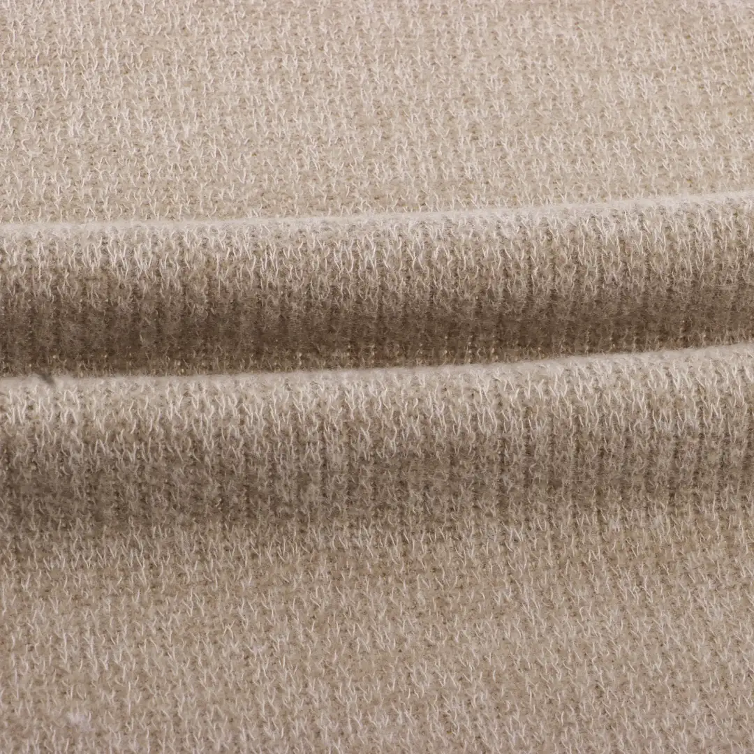 China Fabric for Shirt,Blazer,Blouse,Skirt Hacci Knit Fabric Polyester Rayon Elastane BEIGE color buy from China wholesaler bulk order at wholesale price free worldwide shipping Alibaba
