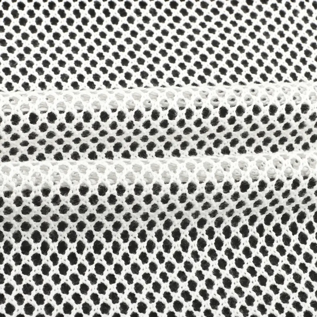 China Fabric for Skirt,Crop Top Pullover (Sweater),Dresses (Pullover) (Sweater) Mesh Knit Fabric Polyester white color buy from China wholesaler bulk order at wholesale price free worldwide shipping Alibaba