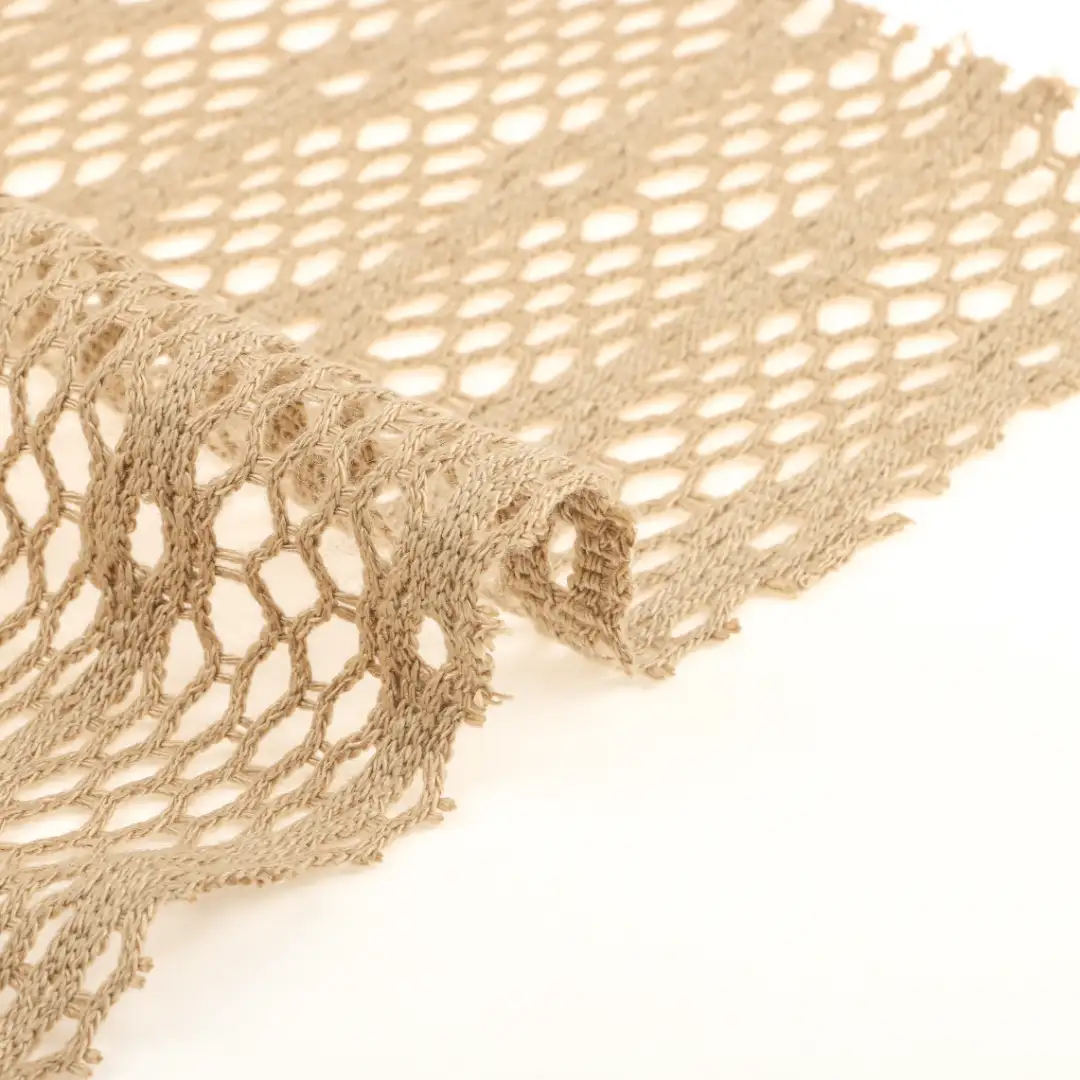 China Fabric for Skirt,Crop Top Pullover (Sweater),Dresses (Pullover) (Sweater) Mesh Knit Fabric Polyester Khaki color buy from China wholesaler bulk order at wholesale price free worldwide shipping Alibaba