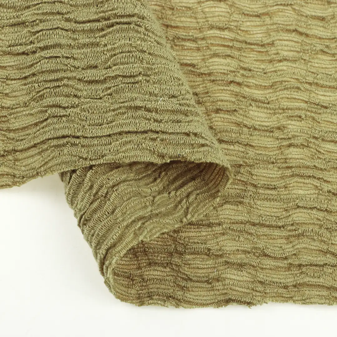 China Fabric for T-Shirt,Skirt,Crop Top Pullover (Sweater) Jacquard Knit Fabric Polyester Spandex green color buy from China wholesaler bulk order at wholesale price free worldwide shipping Alibaba