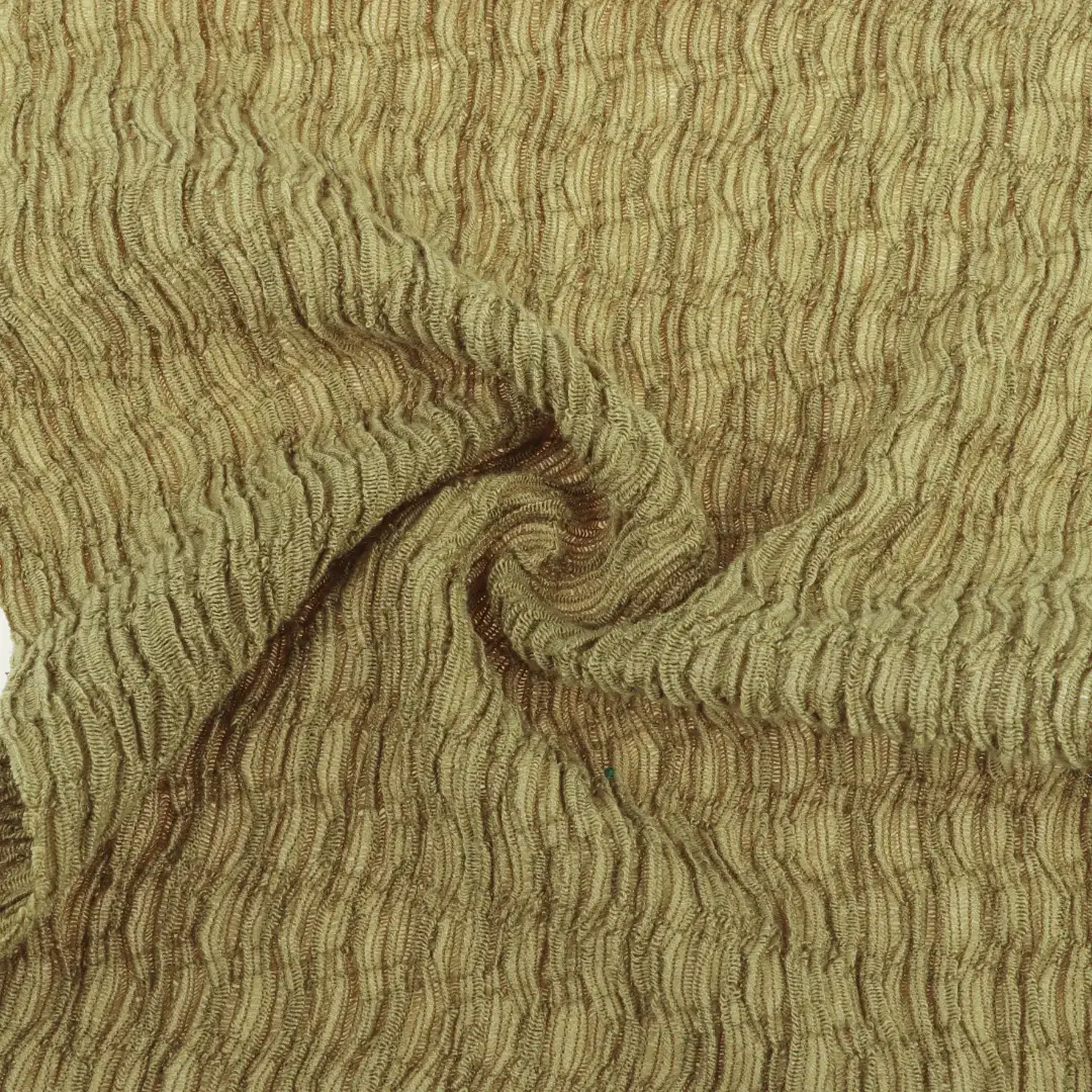 China Fabric for T-Shirt,Skirt,Crop Top Pullover (Sweater) Jacquard Knit Fabric Polyester Spandex green color buy from China wholesaler bulk order at wholesale price free worldwide shipping Alibaba
