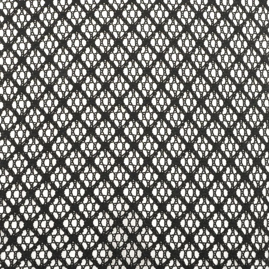 China Fabric for Skirt,Crop Top Pullover (Sweater),Dresses (Pullover) (Sweater) Mesh Knit Fabric Polyester black color buy from China wholesaler bulk order at wholesale price free worldwide shipping Alibaba