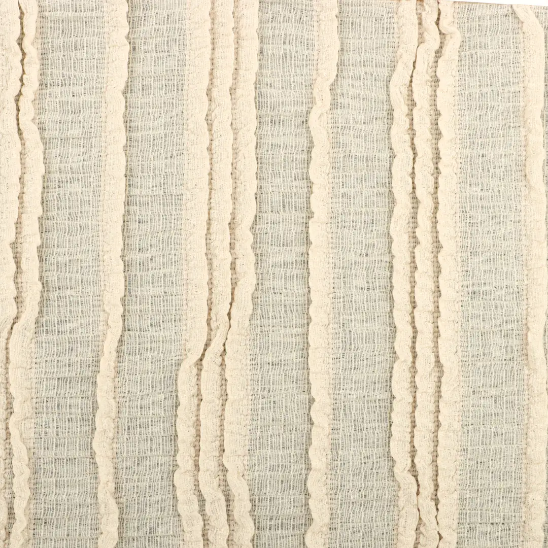 China Fabric for Skirt,Ladies Vest (Sweater),Shirt Long Sleeve Button (Sweater),Skirt (Sweater) Jacquard Knit Fabric Recycled Polyester Beige color buy from China wholesaler bulk order at wholesale price free worldwide shipping Alibaba
