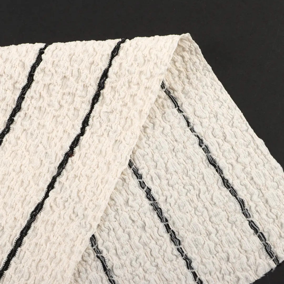 China Fabric for Pants,Skirt Crepe Knit Fabric Polyester Spandex stripe color buy from China wholesaler bulk order at wholesale price free worldwide shipping Alibaba