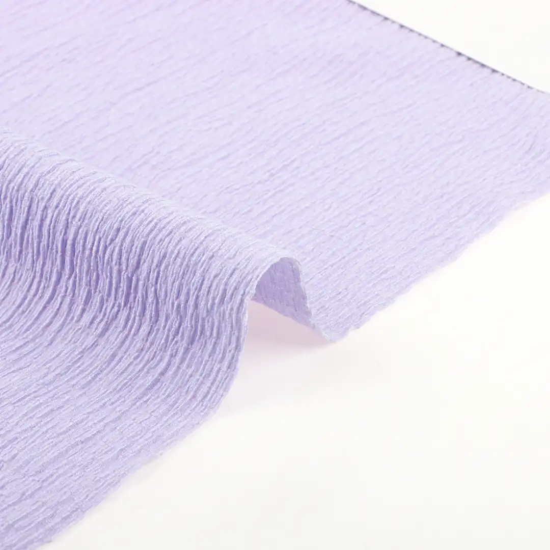 China Fabric for Skirt,Open Cardigan (Sweater),Dresses (Cardigan Open) (Sweater),Dresses (Pullover) (Sweater) Crepe Knit Fabric Polyester Spandex Purple color buy from China wholesaler bulk order at wholesale price free worldwide shipping Alibaba