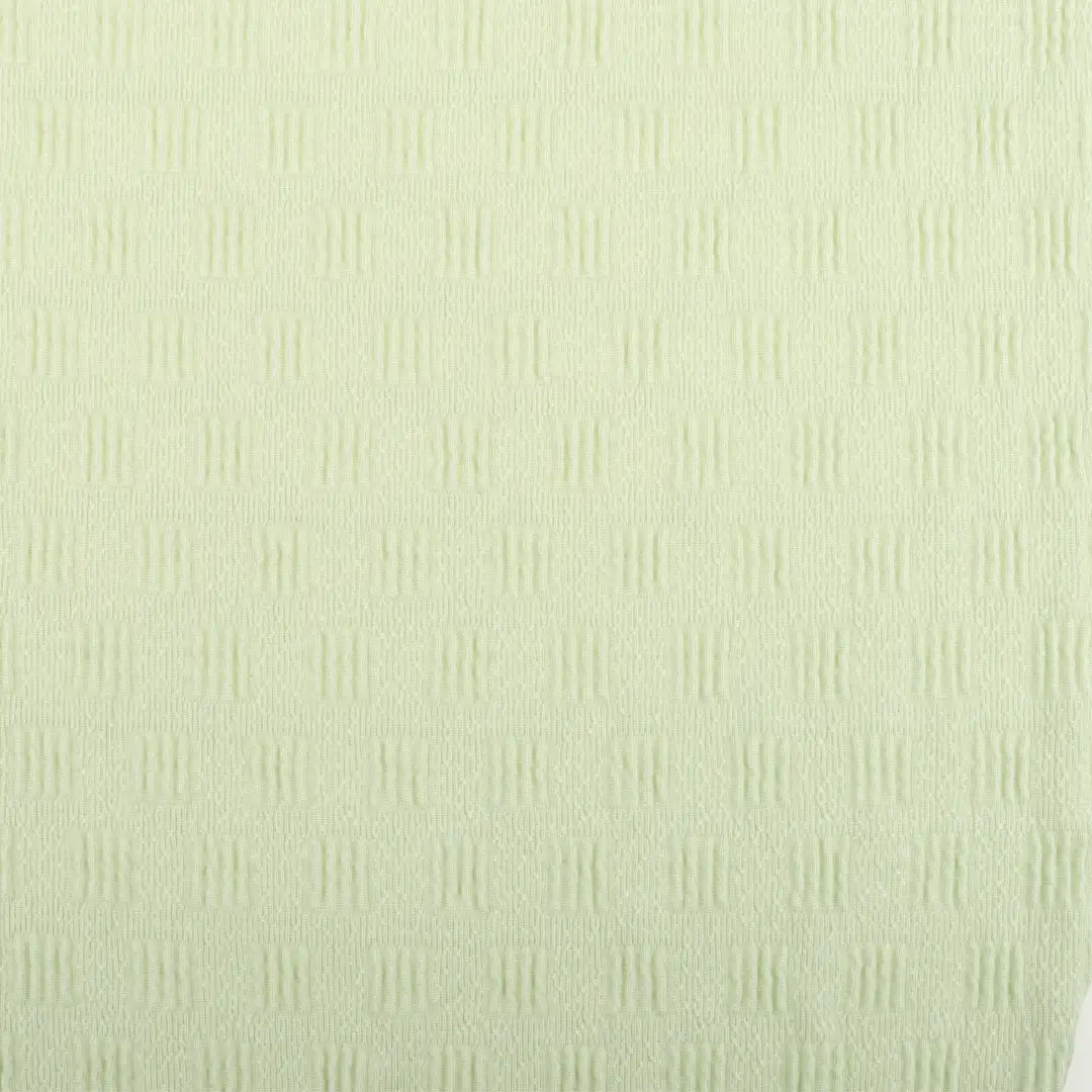 China Fabric for T-Shirt,Dresses (Pullover) (Sweater) Jacquard Knit Fabric Polyester Spandex green white color buy from China wholesaler bulk order at wholesale price free worldwide shipping Alibaba