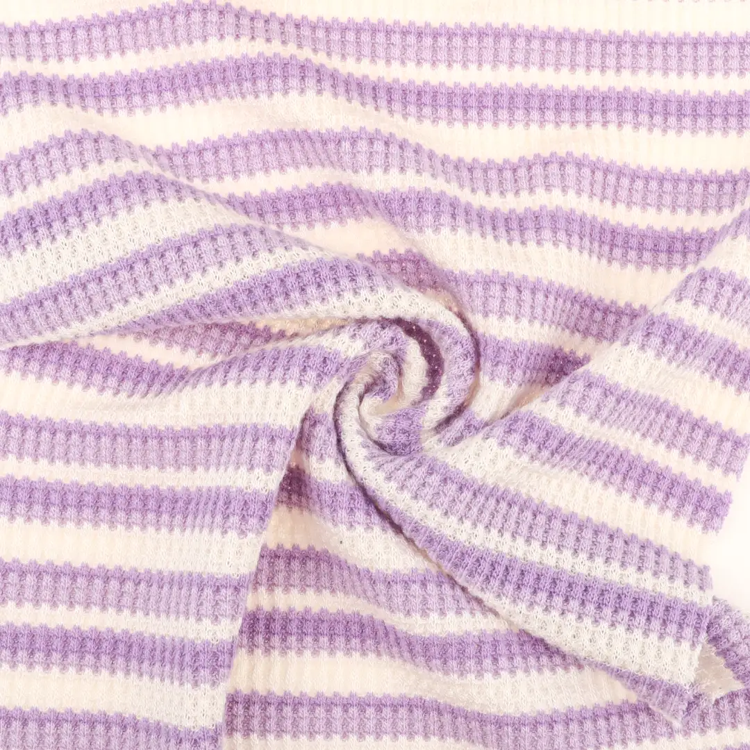 China Fabric for T-Shirt,Shirt Long Sleeve Zipper (Sweater),Crop Top Pullover (Sweater),Polo T-shirt (Sweater) Waffle Knit Fabric Polyester Rayon Spandex Stripe color buy from China wholesaler bulk order at wholesale price free worldwide shipping Alibaba