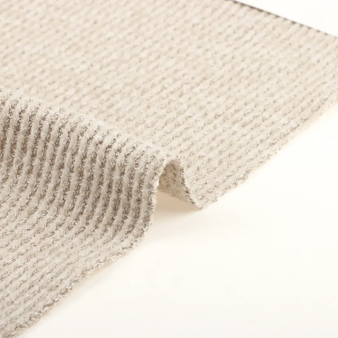 China Fabric for T-Shirt,Crop Top Pullover (Sweater),Dresses (Pullover) (Sweater) Waffle Knit Fabric Polyester Spandex Khaki color buy from China wholesaler bulk order at wholesale price free worldwide shipping Alibaba