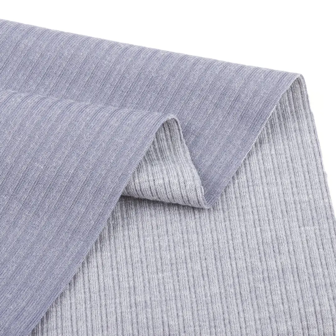 China Fabric for T-Shirt,Shirt Long Sleeve Zipper (Sweater),Crop Top Pullover (Sweater) Rib Knit Fabric Polyester Rayon Spandex Purple color buy from China wholesaler bulk order at wholesale price free worldwide shipping Alibaba