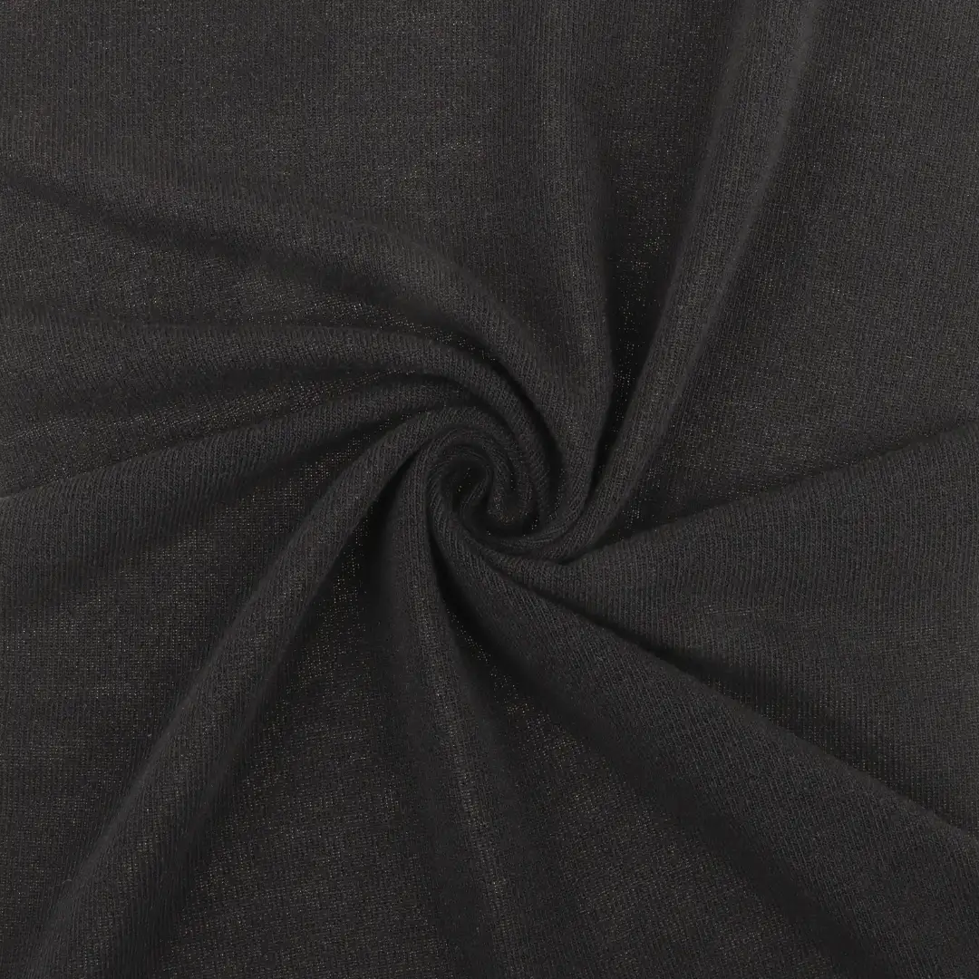 China Fabric for T-Shirt,Polo Shirt,Shirt Long Sleeve Button (Sweater),Round Neck Pullover (Sweater) Single Jersey Knit Fabric Polyester Rayon Spandex black color buy from China wholesaler bulk order at wholesale price free worldwide shipping Alibaba