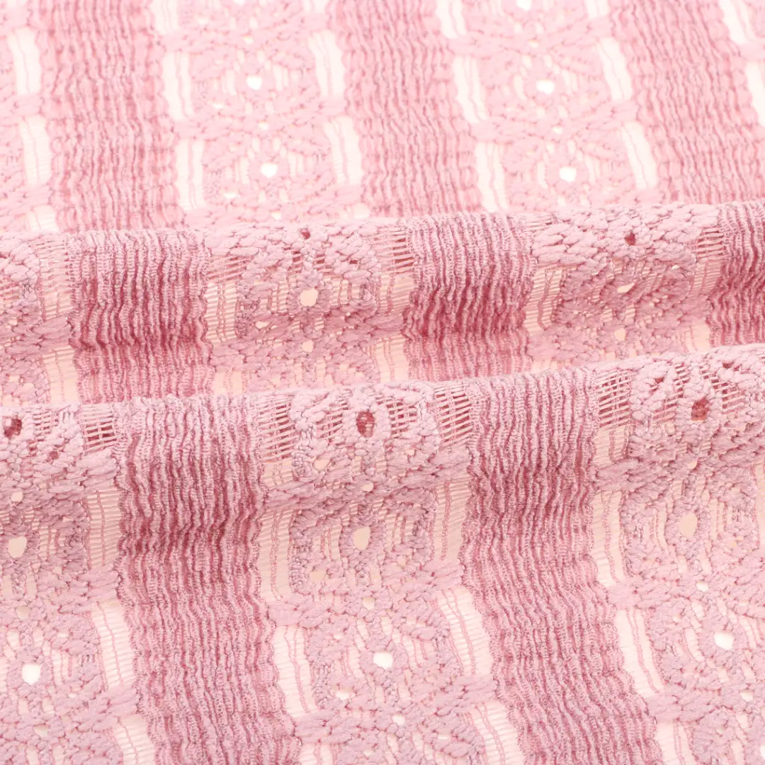 China Fabric for T-Shirt,Shirt Half Sleeve Button (Sweater),Crop Top Pullover (Sweater) Jacquard Knit Fabric Polyester Spandex Purple color buy from China wholesaler bulk order at wholesale price free worldwide shipping Alibaba