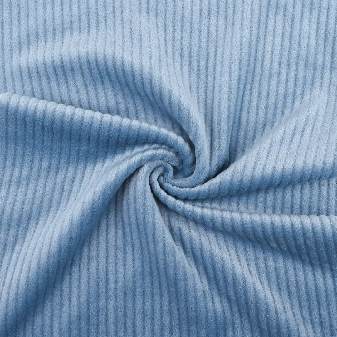 China Fabric for Pants,Ladies Vest (Sweater),Open Cardigan (Sweater),Full-Zipper Cardigan (Sweater),Shirt Half Sleeve Button (Sweater),Dresses (Cardigan Button) (Sweater),Skirt (Sweater) Super Soft Velour Knit Fabric Polyester Spandex blue color buy from China wholesaler bulk order at wholesale price free worldwide shipping Alibaba