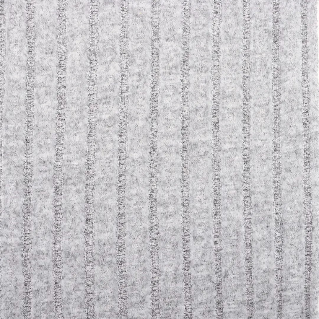 China Fabric for T-Shirt,Men’s Vest (Sweater),Knitted Trousers (Sweater),Skirt (Sweater) Hacci Knit Fabric Polyester Spandex grey-white color buy from China wholesaler bulk order at wholesale price free worldwide shipping Alibaba